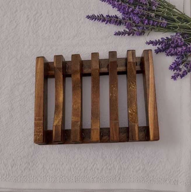 Rustic Bamboo Soap Dish