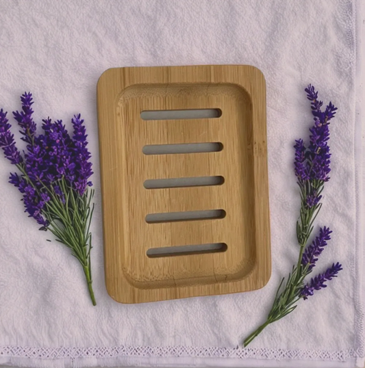 Rectangular Bamboo Soap Dish